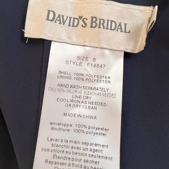 Davi’s Bridal DRESS 👗 size 6 Blue - Picture 12 of 12